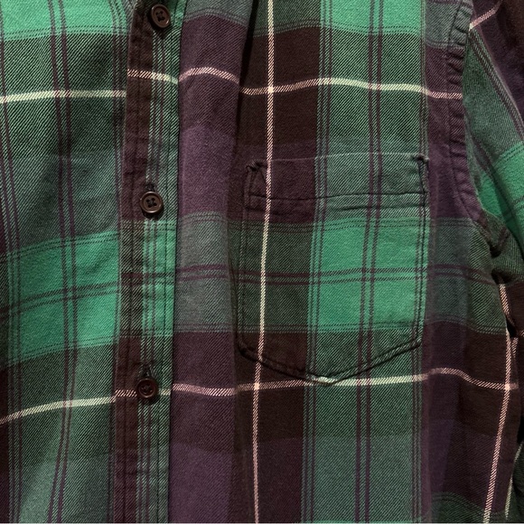 Green and Blue 14th & Union Button Up Flannel - Size XL - Picture 4 of 7